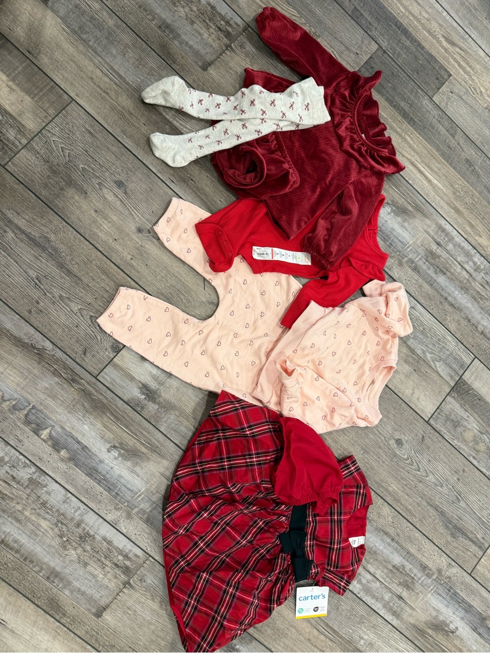 6 months and 6-9 months Christmas outfits